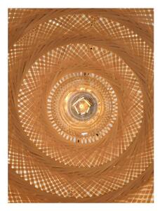 Hnedé bambusové závesné svietidlo Good&Mojo Palawan, ⌀ 60 cm