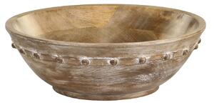 Drevená servírovacia misa z mangového dreva Tours Bowl - Ø 30*9 cm / 3,5L - Chic Antique