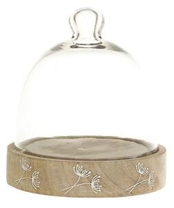 Drevený servírovací podnos s poklopom Tours Tray - Ø 14*16 cm - Chic Antique