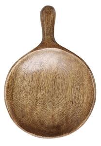 Drevený servírovací podnos s rukoväťou Tours Tray - 20*14*2 cm - Chic Antique