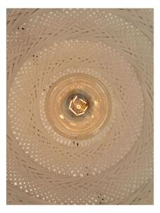 Biele bambusové závesné svietidlo Good&Mojo Palawan, ⌀ 60 cm