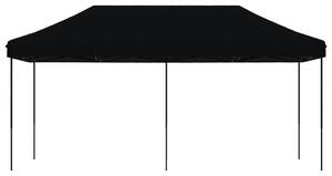 Skladací pop-up párty stan čierny 580x292x315 cm