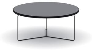 Okrúhly konferenčný stôl TENDER, výška 275 mm, priemer 900 mm, grafitová