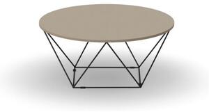 Okrúhly konferenčný stôl WIRE, priemer 1050 mm, zemitá