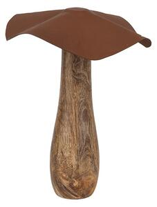 Drevená dekorácia huba Mushroom - Ø 20*25 cm - Clayre & Eef