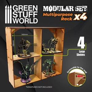 Green Stuff World GSW11408 – Univerzálna MDF doska (4 regály) –