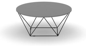 Okrúhly konferenčný stôl WIRE, priemer 1050 mm, grafitová