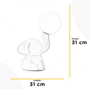 ONLI - Stolová lampa PORCELLANA 1xG9/6W/230V 31 cm slonovinová