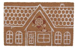 Kokosová rohožka s domčekom - 75*45*1 cm - Clayre & Eef