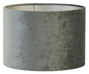 Šedé antracitové zamatové tienidlo na lampu Gemstone - Ø 50* 38cm/ E27 - Light & Living