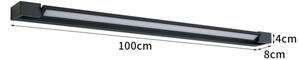 BRILAGI - LED Vonkajšie nástenné svietidlo AQUA LINE LED/28W/230V 100 cm IP44 čierne