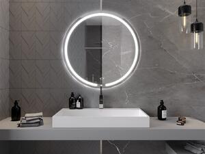 Mexen Rose, LED kúpeľňové zrkadlo s podsvietením 90x90 cm, 6000K, ochrana proti zahmlievaniu, 9810-090-090-611-00