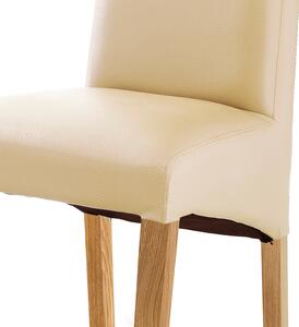 Jedálenská stolička FOXI III dub olejovaný/textilná koža béžová