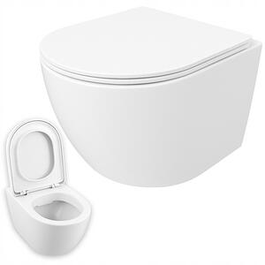 Wc misa bez ráfika duroplast voľne stojace sedadlo swirl flush 49 cm