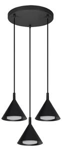 BRILAGI - LED Závesný luster na lanku CONE TRIPLE ROUND 3xGX53/15W/230V čierna
