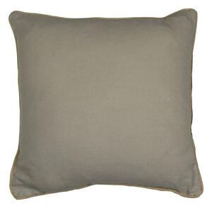Taupe plátený vankúš s jutovým lemovaním Jutei - 45*15*45 cm - Mars & More