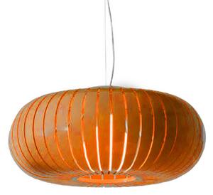 Kartell Závesné svietidlo Teresa, oranžové, Ø 50 cm, E27-LED, Žltá / oranžová, Obývacia izba / jedáleň, Plast, Dizajn, Závesné svietidlo