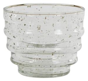 Číry sklenený svietnik Bellary stone - Ø 12*10 cm - Light & Living