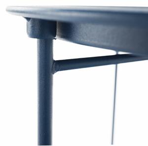 Tempo Kondela Príručný stolík s odnímateľnou táckou, tmavomodrá, RENDER