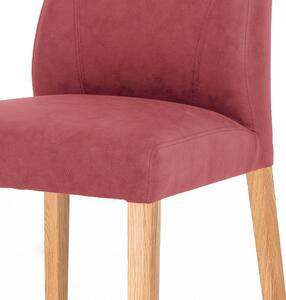 Jedálenská stolička NAILA dub olejovaný/červená