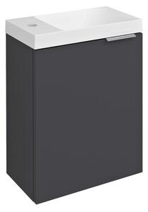 Sapho Sapho, LATUS X umývadlová skrinka 39,4x50x22cm, antracitový mat, LT110-3434