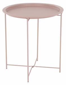 Príručný stolík s odnímateľnou táckou, nude ružová, RENDER