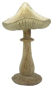 Béžovo-hnedá dekorácia huba Mushroom - 11*9*15 cm - Clayre & Eef