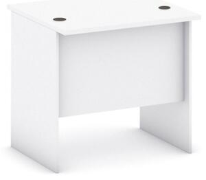 Stôl písací rovný MIRELLI A+, dĺžka 800 mm, biela