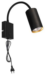Brilagi - Flexibilná nástenná lampa SELE 1xGU10/30W/230V čierna/zlatá