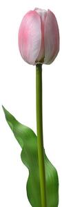 Umelá kvetina svetlo ružový tulipán Tulip Pink - 4*4*32 cm - Clayre & Eef