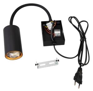 Brilagi - Flexibilná nástenná lampa SELE 1xGU10/30W/230V čierna/zlatá