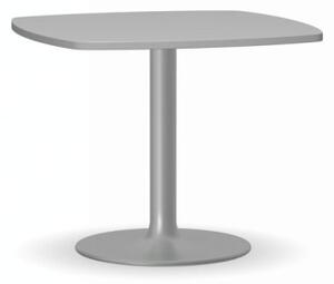 Konferenčný stolík ZEUS II, sivá podnož, doska šedá