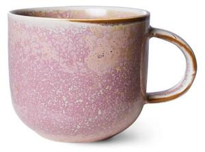 Rustikálne ružový porcelánový hrnček Chef - 12*9*8 cm / 320 ml - HKLIVING