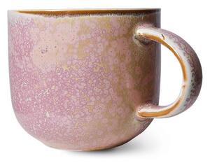 Rustikálne ružový porcelánový hrnček Chef - 12*9*8 cm / 320 ml - HKLIVING