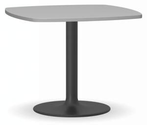 Konferenčný stolík ZEUS II, čierna podnož, doska šedá