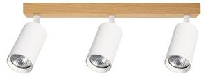 Brilagi - Bodové svietidlo SELE 3xGU10/30W/230V biela/dubový dekor