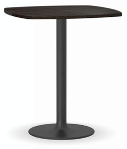 Konferenčný stolík FILIP II, 660x660 mm, čierna konštrukcia, doska wenge