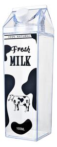 Water Bottle 1000 Ml Transparent Plastic Cow - 1000 ml - Clayre & Eef