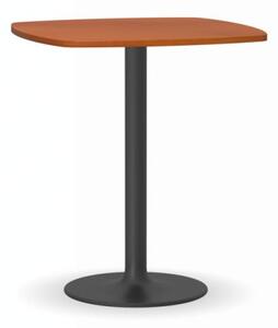 Konferenčný stolík FILIP II, 660x660 mm, čierna podnož, doska čerešňa