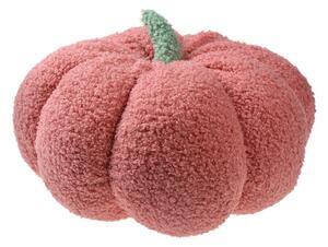 Ružový dekoračný vankúš v tvare tekvice Pumpkin - Ø 28*18 cm - Clayre & Eef