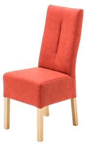 Jedálenská stolička FABIUS I buk natur/červená