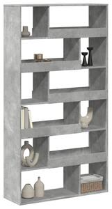 Deliaca stena betónová sivá 100x33x187,5 cm kompozitné drevo