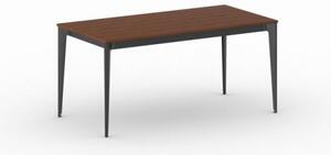 Kancelársky stôl PRIMO ACTION, čierna podnož, 1600 x 800 mm, čerešňa