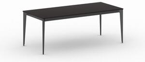 Kancelársky stôl PRIMO ACTION, čierna podnož, 2000 x 900 mm, wenge