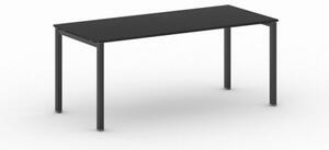 Stôl Square s čiernou podnožou 1800 x 800 x 750 mm, grafit