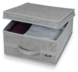 Sivý úložný box Domopak Stone Medium, 45 x 35 cm