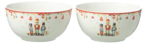 2ks miska s Luskáčikmi Chris Nutc v darčekovej krabičke - Ø 14*7 cm / 560ml - J-Line by Jolipa