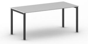 Stôl Square s čiernou podnožou 1800 x 800 x 750 mm, sivá
