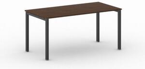 Stôl Square s čiernou podnožou 1600 x 800 x 750 mm, orech
