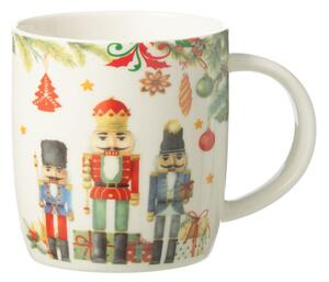 Vianočný hrnček s Luskáčikmi Chris Nuts v darčekovej krabičke - 12*8*9 cm / 350ml - J-Line by Jolipa